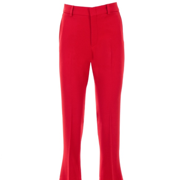 Gucci Cady Stretch Flared Trousers - Red - Picture 2 of 7